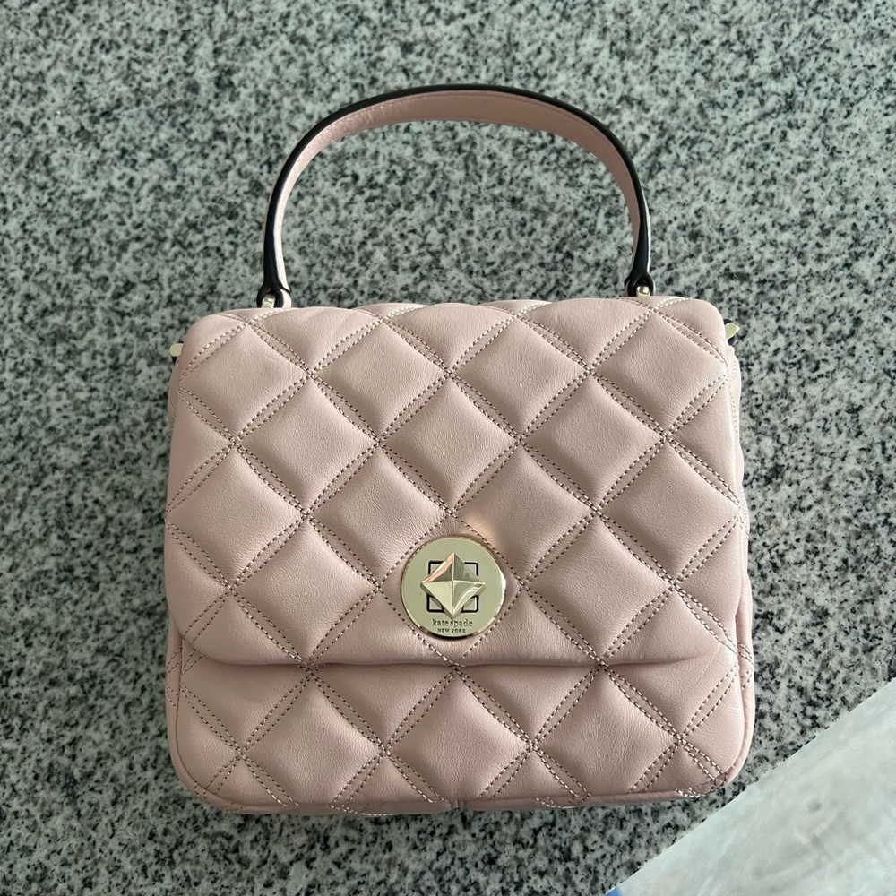 Pink Quilted Handbag